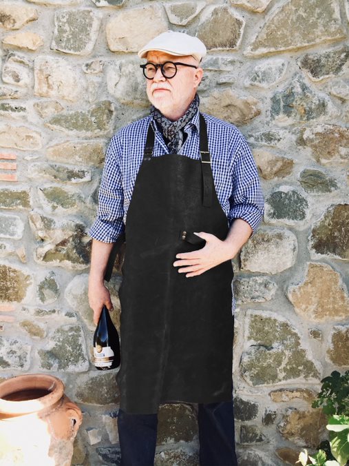 Made by mama - 100% leðursvunta, svört.