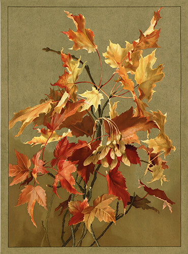 Autumn leaves card.